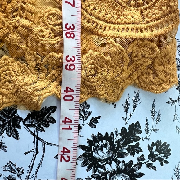 Umgee Mustard Yellow Embroidered Boho Duster - Picture 11 of 13